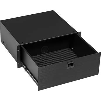 Middle Atlantic D4 Rack Drawer (Black Brushed, 4 RU)