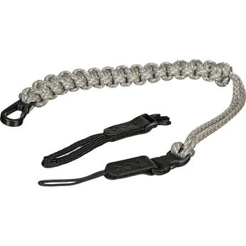 DSPTCH Camera Wrist Strap (Gray Camo with Matte Black Stainless Steel Clip)