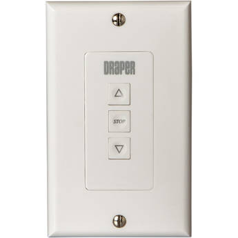 Draper LVC-S Low Voltage Control Station Wall Switch for LVC-IV Control Module (110V)
