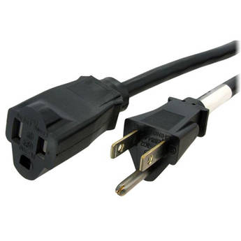 StarTech Power Extension Cord (16 AWG, Black, 6')