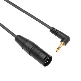 Kopul Stereo Right-Angle 1/8" Male Mini-Jack to XLR Male Cable (25')