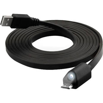 Naztech Micro-USB LED Charge & Sync Cable 6' (Black)