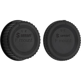 Sensei Body Cap and Rear Lens Cap Kit for Nikon F-Mount