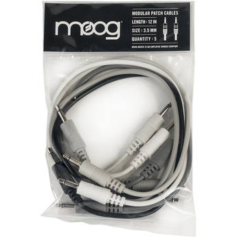 Moog 12" Patch Cables for Mother-32 Synthesizer (5-Piece Set)