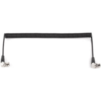 Wooden Camera Coiled BNC to BNC Cable with Right-Angle Connectors (20" to 36"")