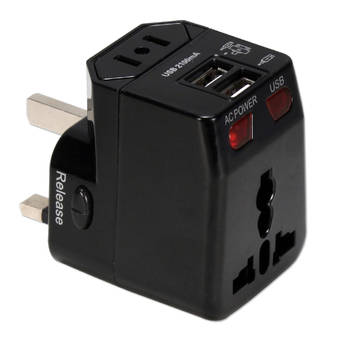 QVS International Power Adapter Plug Kit (Black)