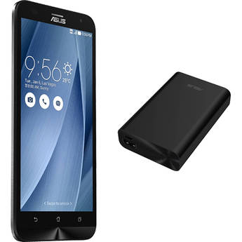ASUS Silver ZenFone 2 Laser ZE551KL 32GB Smartphone Kit with Black Battery Pack (Unlocked)