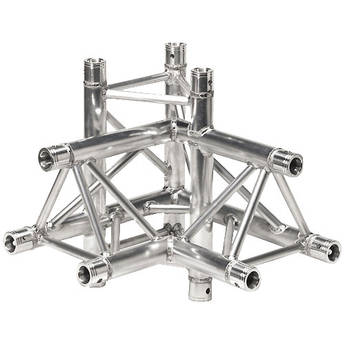Global Truss Four-Way 90° Apex Up - Left Corner for F33 Triangular Truss System (1.64')
