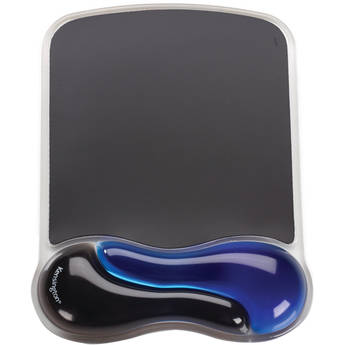 Kensington Duo Gel Mouse Pad with Wrist Rest (Blue and Black)