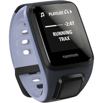 TomTom Spark Cardio + Music Fitness Tracker with Built-In Heart Rate Monitor (Sky Captain Blue/Purple Haze, Small)