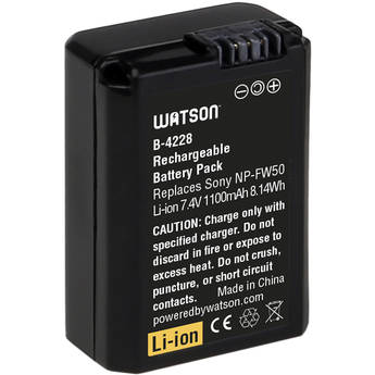 Watson NP-FW50 Lithium-Ion Battery Pack (7.4V, 1100mAh)