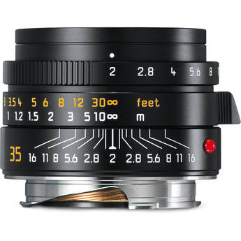 Leica Summicron-M 35mm f/2 ASPH. Lens (Leica M, Black)