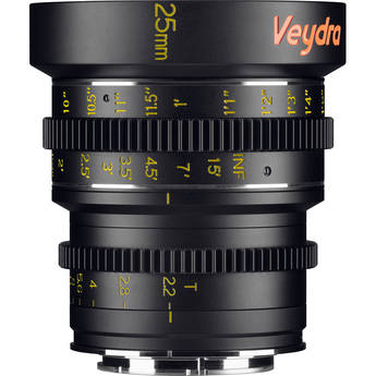 Veydra 25mm T2.2 Mini Prime Lens (Sony E-Mount, Feet)