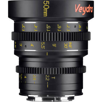 Veydra 50mm T2.2 Mini Prime Lens (Sony E-Mount, Feet)