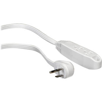 GoGreen Power Heavy Duty Extension Cord (16 AWG, White, 15')