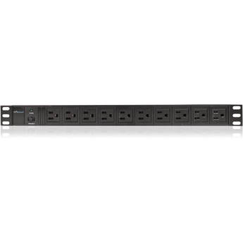 iStarUSA Vertical/Horizontal Style Power Distribution Unit with 10x NEMA 5-15R Outlets and 10' Cord