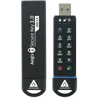 Apricorn 480GB Aegis Secure Key USB-A 3.2 Gen 1 Flash Drive