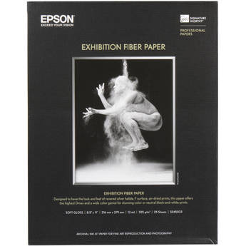 Epson Exhibition Fiber Paper (8.5 x 11", 25 Sheets)