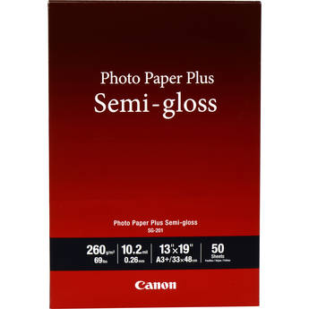 Canon SG-201 Photo Paper Plus Semi-Gloss (13 x 19", 50 Sheets)