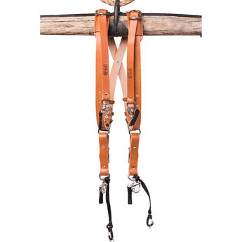 HoldFast Gear Money Maker Bridle Skinny 3 Camera Harness (Tan, Small)