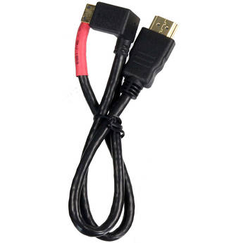ALZO 21" Right-Angled Offset Mini-HDMI Cable for Canon 60D & Sony A580 (Left-Orientation, Red)