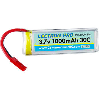 Common Sense RC Lectron Pro 3.7V 1000mAh 30C LiPo Battery for Dromida Vista & Ominus Quadcopters