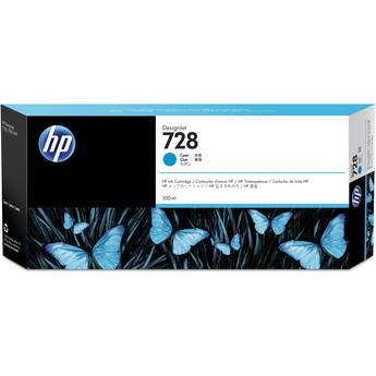 HP 728 Cyan DesignJet Ink Cartridge (300mL)