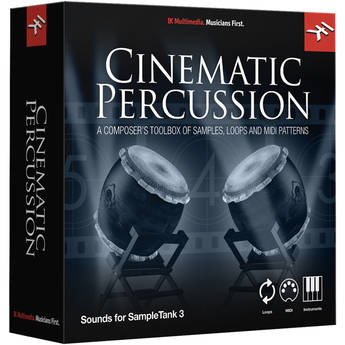 IK Multimedia Cinematic Percussion - SampleTank 3 Virtual Instrument (Download)