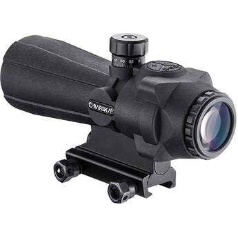 Barska 5x40 AR-X Pro Prism Scope (Red-Green-Blue Illuminated Cross-Dot Reticle, Black)