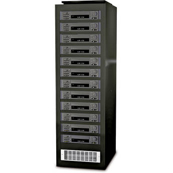 Winsted V9019 Pro Series II DVRack - 45RU DVR Rack with Filtered Fan (Vented Side Panels)