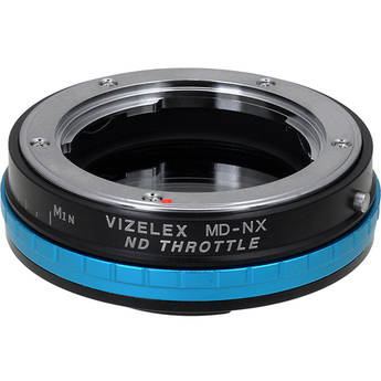FotodioX Vizelex ND Throttle Minolta MD/MC/SR Rokkor Lens to Samsung NX Camera Lens Mount Adapter with Built-in Variable ND Filter