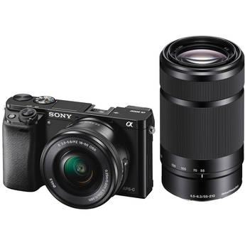 Sony a6000 Mirrorless Camera with 16-50mm and 55-210mm Lenses