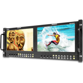 Postium Korea Dual 9" LCD 4RU Multi-Channel Rack Monitor