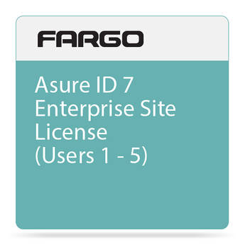 Fargo Site License Upgrade for Asure ID 7 Enterprise ID Card Printing Software (1-5 Users)