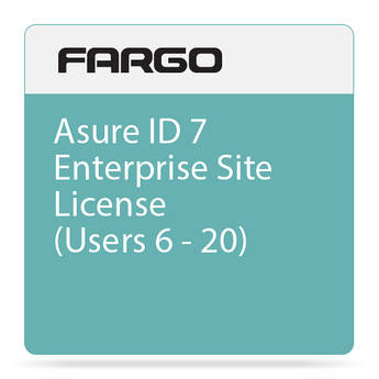 Fargo Site License Upgrade for Asure ID 7 Enterprise ID Card Printing Software (6-20 Users)
