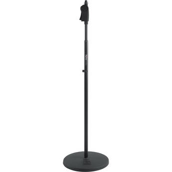 Gator Frameworks 12" Roundbase Mic Stand with Deluxe One-Handed Clutch
