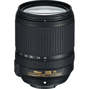 Nikon AF-S DX NIKKOR 18-140mm f/3.5-5.6G ED VR Lens (Refurbished)