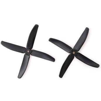 Gemfan Glass Fiber Nylon 4-Blade Propellers (2-Pack, Black)