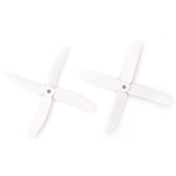 Gemfan Glass Fiber Nylon 4-Blade Bullnose Propellers (2-Pack, White)