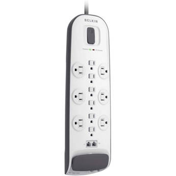 Belkin 12-Outlet Surge Protector with Ethernet and Dual RJ11 Ports (8', White)