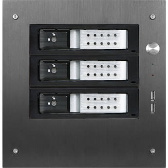 iStarUSA Compact Stylish 3x 3.5" Hotswap Trayless mini-ITX Tower (Silver HDD Handles)