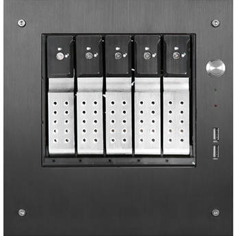 iStarUSA Compact Stylish 5x 3.5" Hotswap Trayless mini-ITX Tower (Silver HDD Handles)