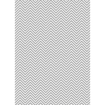 Westcott Classic Chevron Art Canvas Backdrop with Grommets (5 x 7', Bold Gray)