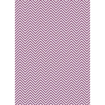 Westcott Classic Chevron Art Canvas Backdrop with Grommets (5 x 7', Bold Purple)