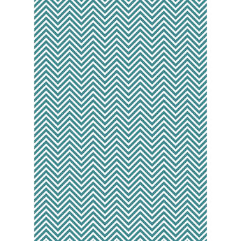 Westcott Classic Chevron Art Canvas Backdrop with Grommets (5 x 7', Rich Turquoise)
