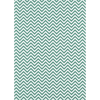 Westcott Narrow Chevron Art Canvas Backdrop with Grommets (5 x 7', Turquoise)