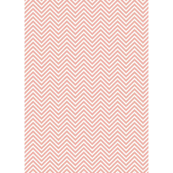 Westcott Classic Chevron Art Canvas Backdrop with Grommets (5 x 7', Light Red)