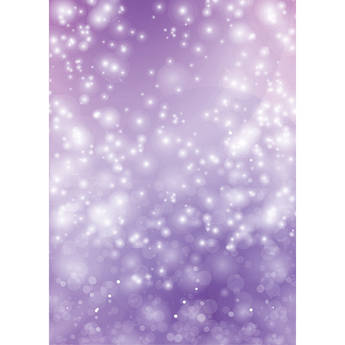 Westcott Bokeh Art Canvas Backdrop with Grommets (5 x 7', Purple)