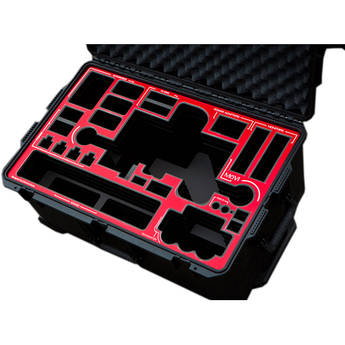 Jason Cases Protective Pelican Case for Freefly MoVI M10 Gimbal Stabilizer (Red Overlay)