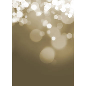 Westcott X-Drop Canvas Backdrop with Grommets (Brown Gradient Bokeh, 5 x 7')